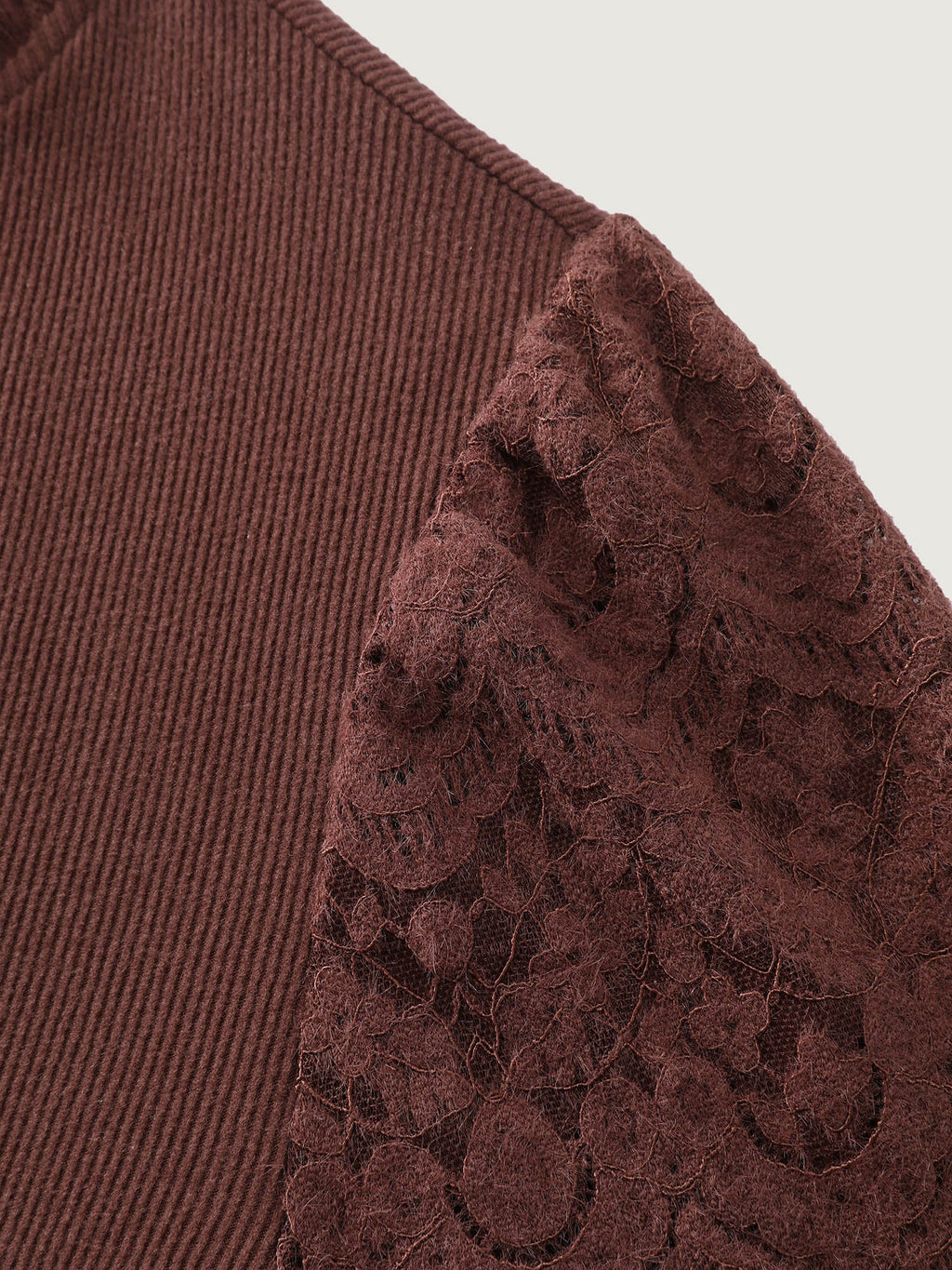 Cozy Ruffled Edge Tiered Sleeve Knit Top