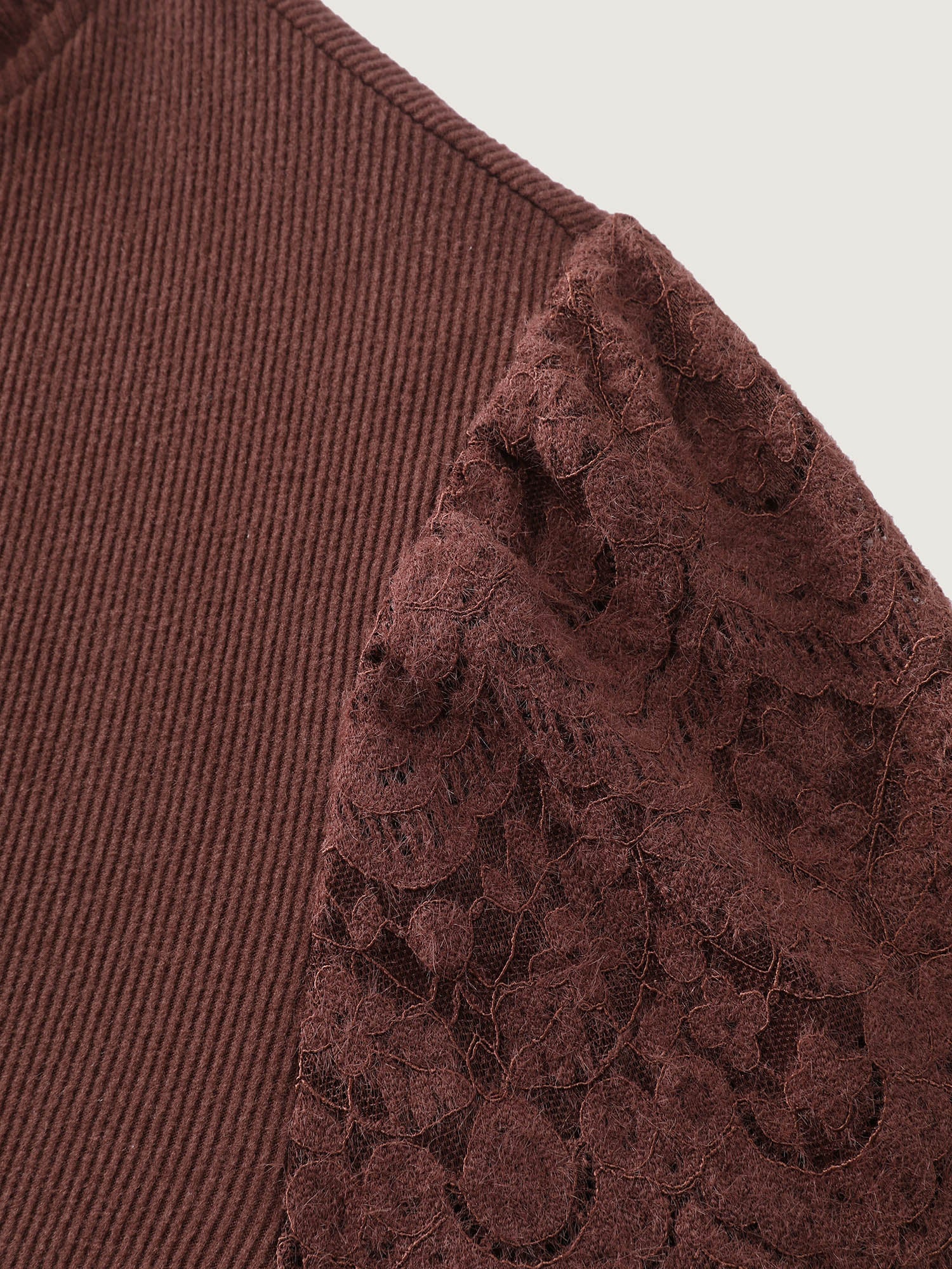 Cozy Ruffled Edge Tiered Sleeve Knit Top