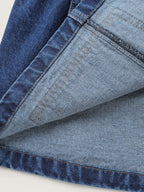 Supersoft Stretchy Waist Button-Down Denim Jacket