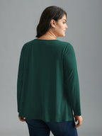 Sequin Stretchy Long Sleeve T-shirt