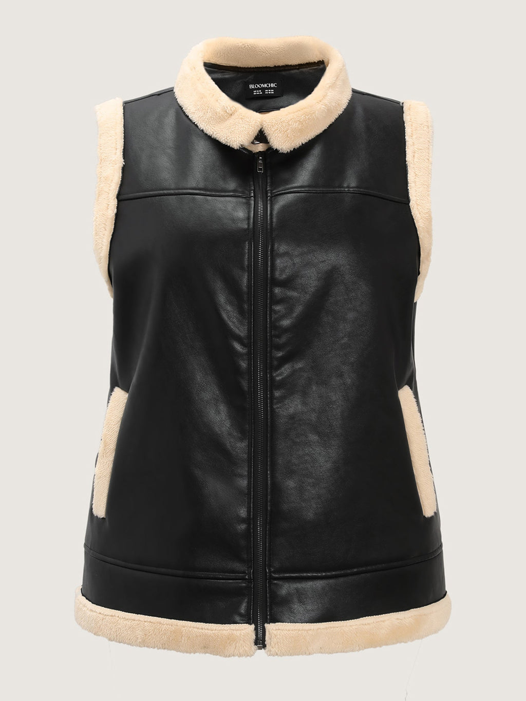 Fuzzy Edges Color Contrast Vest