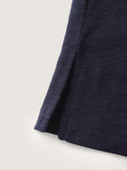 Stretchy Split Button Neckline Basic T-Shirt