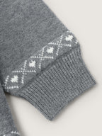 Happy Animal Pattern Jacquard Pullover