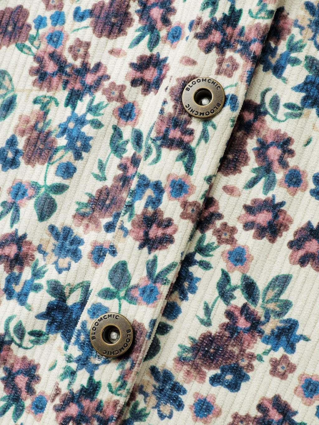 Floral Print Color Contrast Jacket