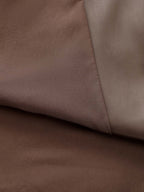 Plaid Print Collar Pockets Coat