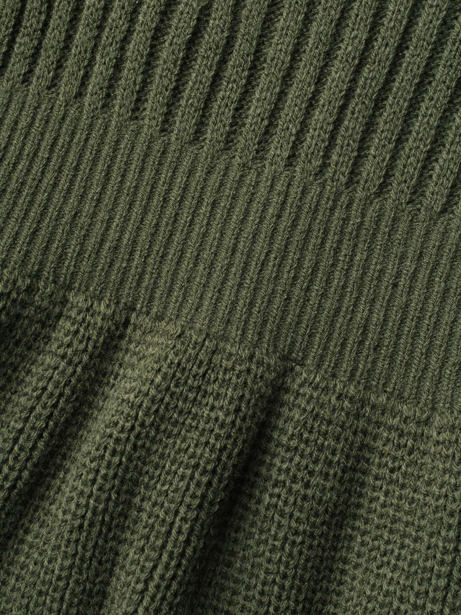 Floral Patch Jacquard Cinched Waist Pullover