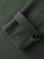 Double Button Pocket Solid Coat