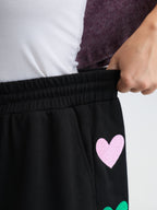 Embroidered Side Panel Stretchy Pants