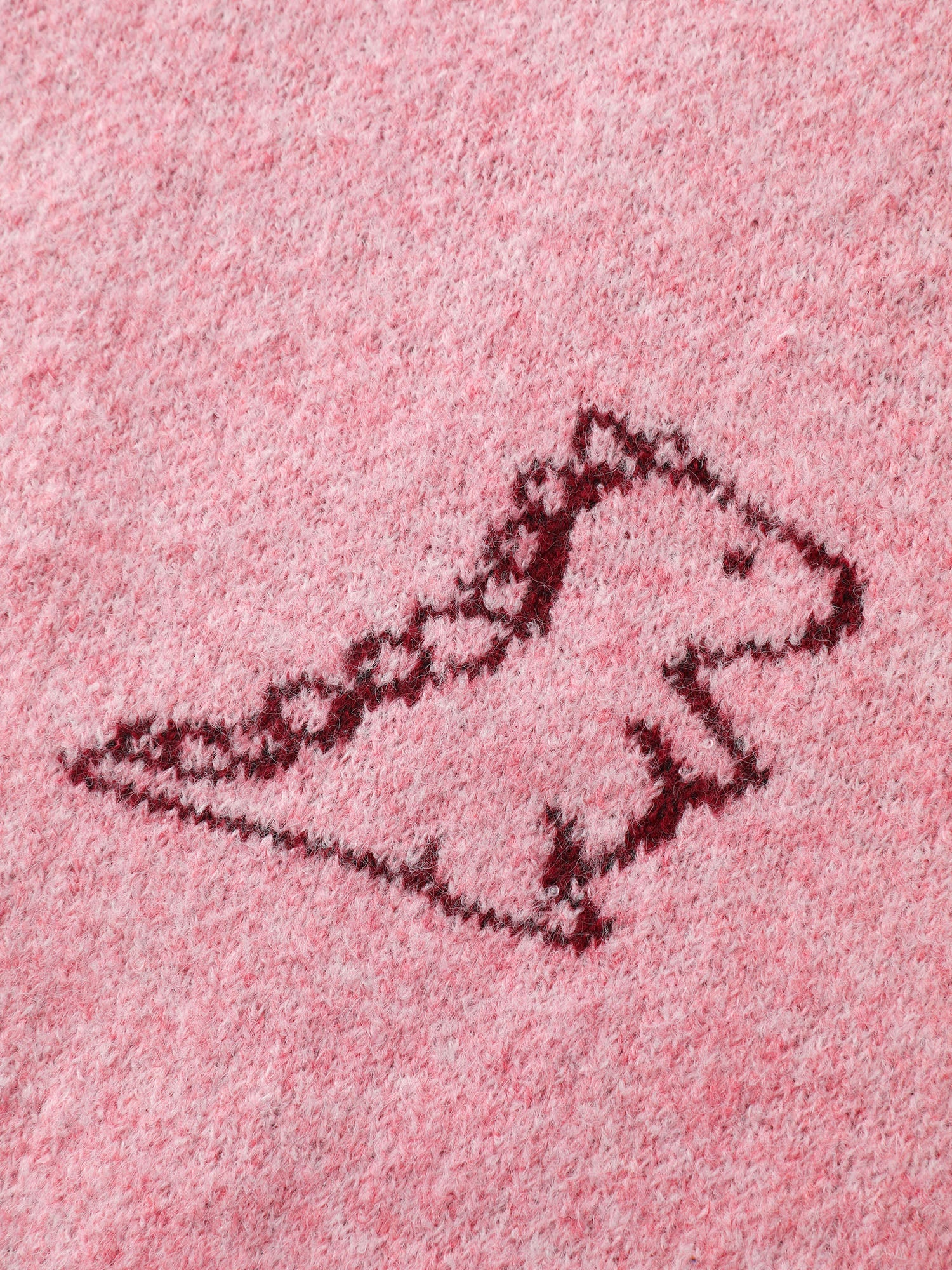 Dinosaur Pattern Jacquard Pullover