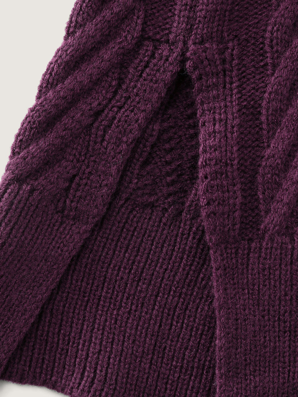 Crew Neck Cable Texture Sweater Dress