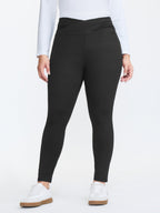 Stretchy Cross Waist Slim Fit Leggings