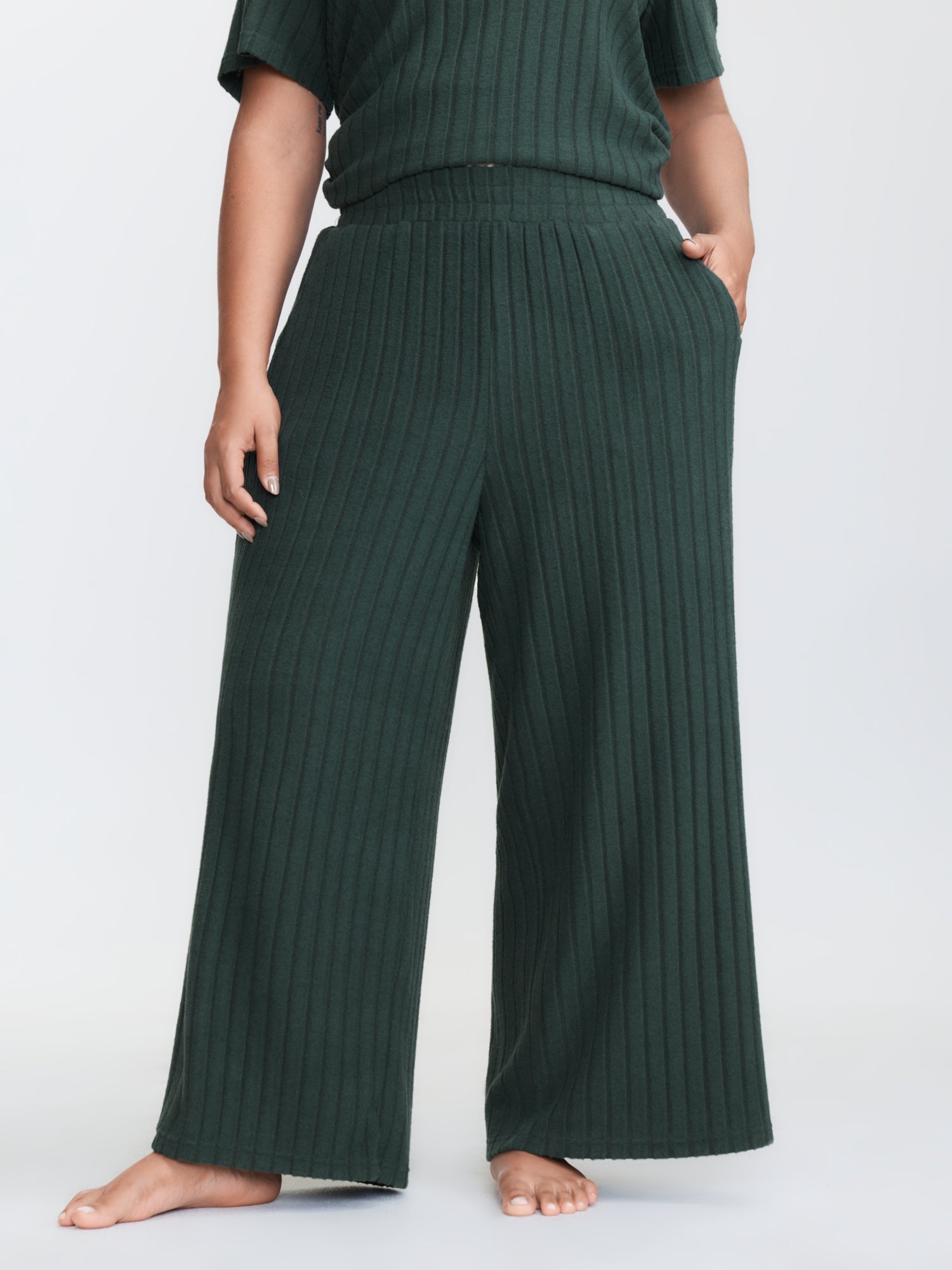 Textured Stretchy Adjustable Tie Lounge Set