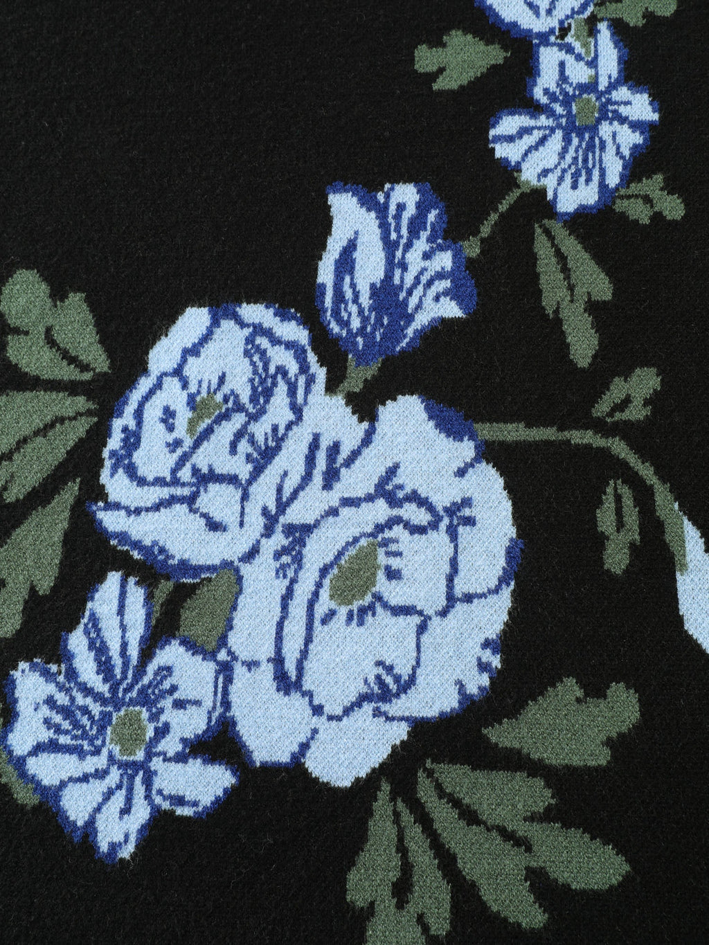 Rosy Jacquard Drop Shoulder Pullover