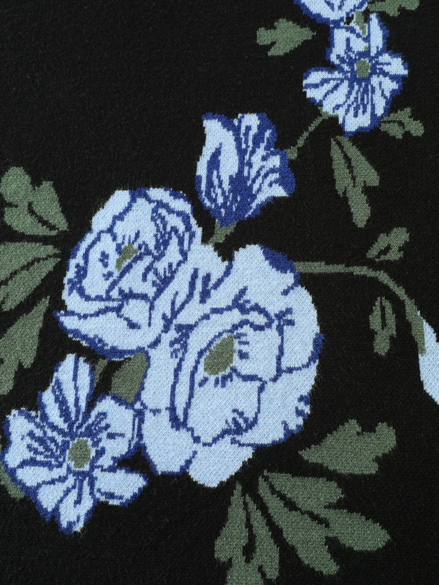 Rosy Jacquard Drop Shoulder Pullover