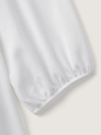 Houndstooth Pattern Color Contrast Blouse