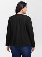 Asymmetrical Zipper Solid Jacket