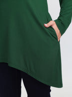 Supersoft V Neck High Low Hem T-Shirt