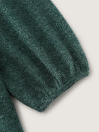 Squirrel Embroidered Button V-Neck Knit Cardigan