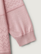 Supersoft Textured Eyelet Trim Pullover