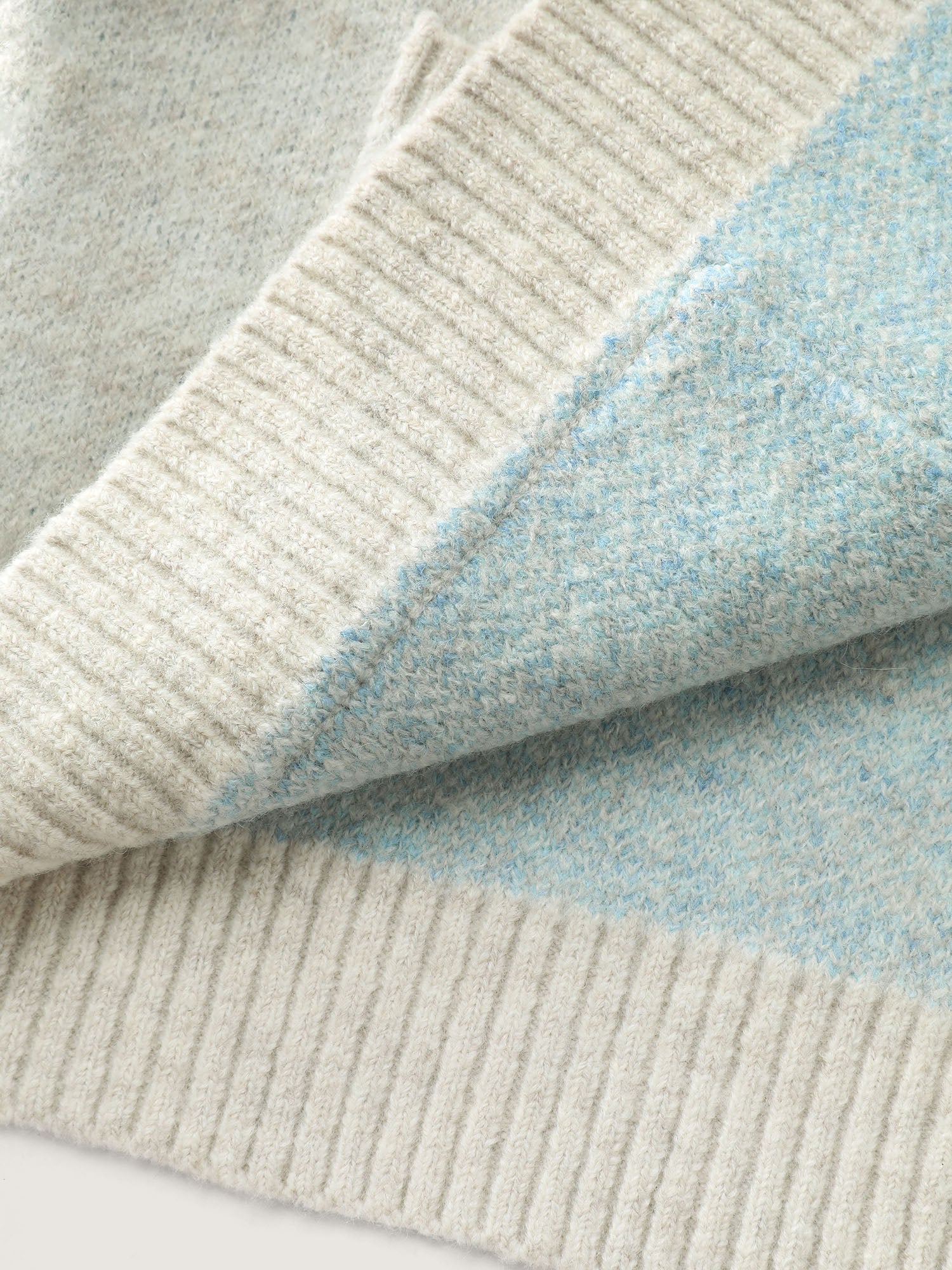 V-Neck Geometric Pattern Button Front Cardigan