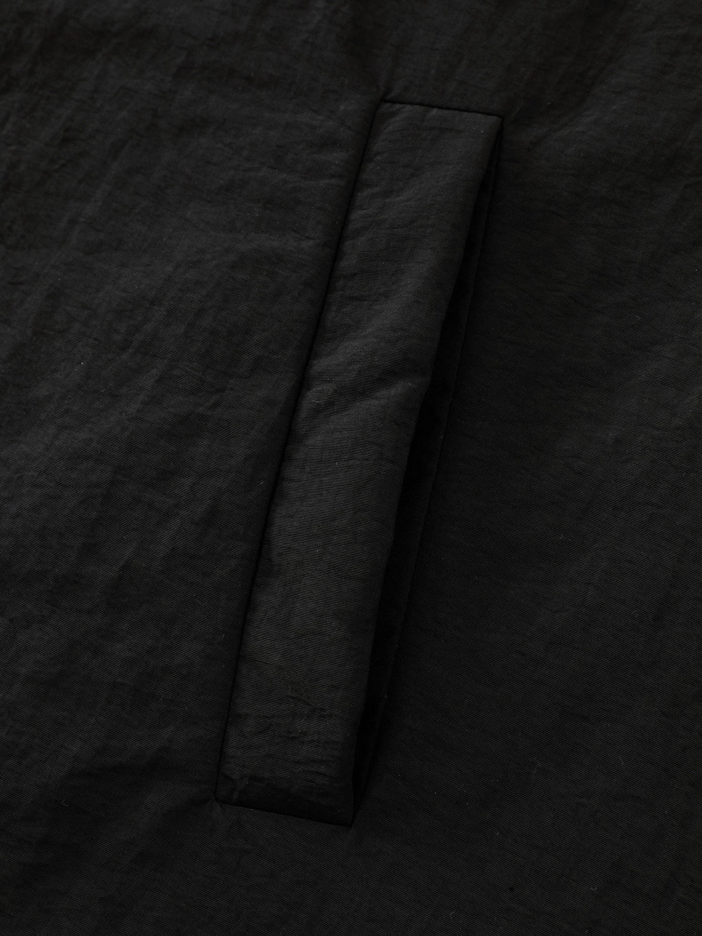 Quilted Mixed Material Hooded Jacket