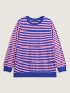 Pure Cotton Multicolor Stripe Sweatshirt