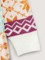 Color Gradient Snowflake Pattern Pullover