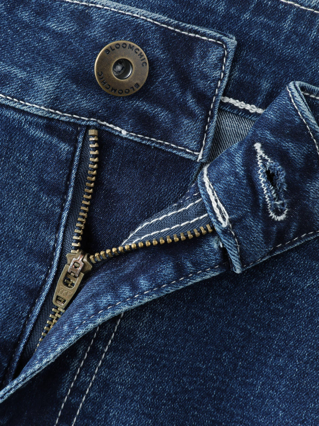 Stretchy Mid-Rise Skinny-Fit Jeans