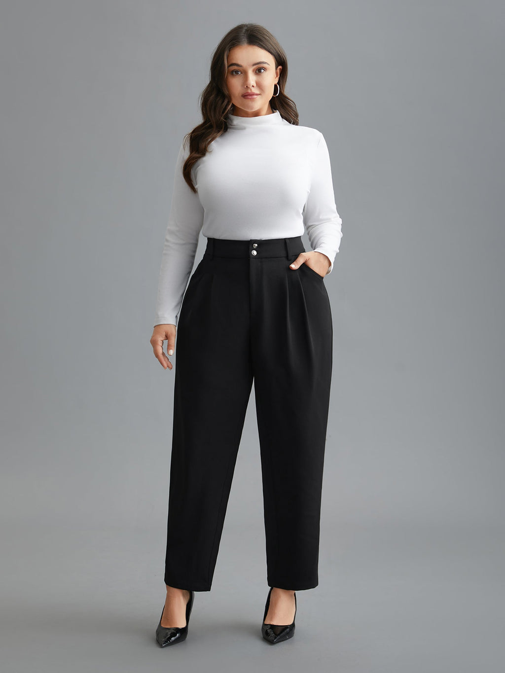 Double Buckle Straight Leg Pants