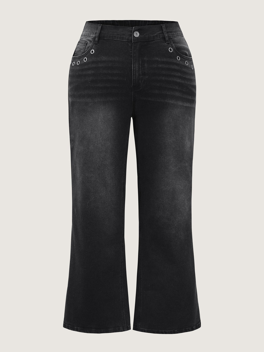 Mid-Rise Wide-Leg Jeans