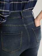 Bootcut Very Stretchy Mid Rise Medium Wash Sculpt Waist Jeans