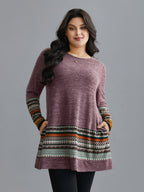 Tunic Boho Print Pocket T-shirt