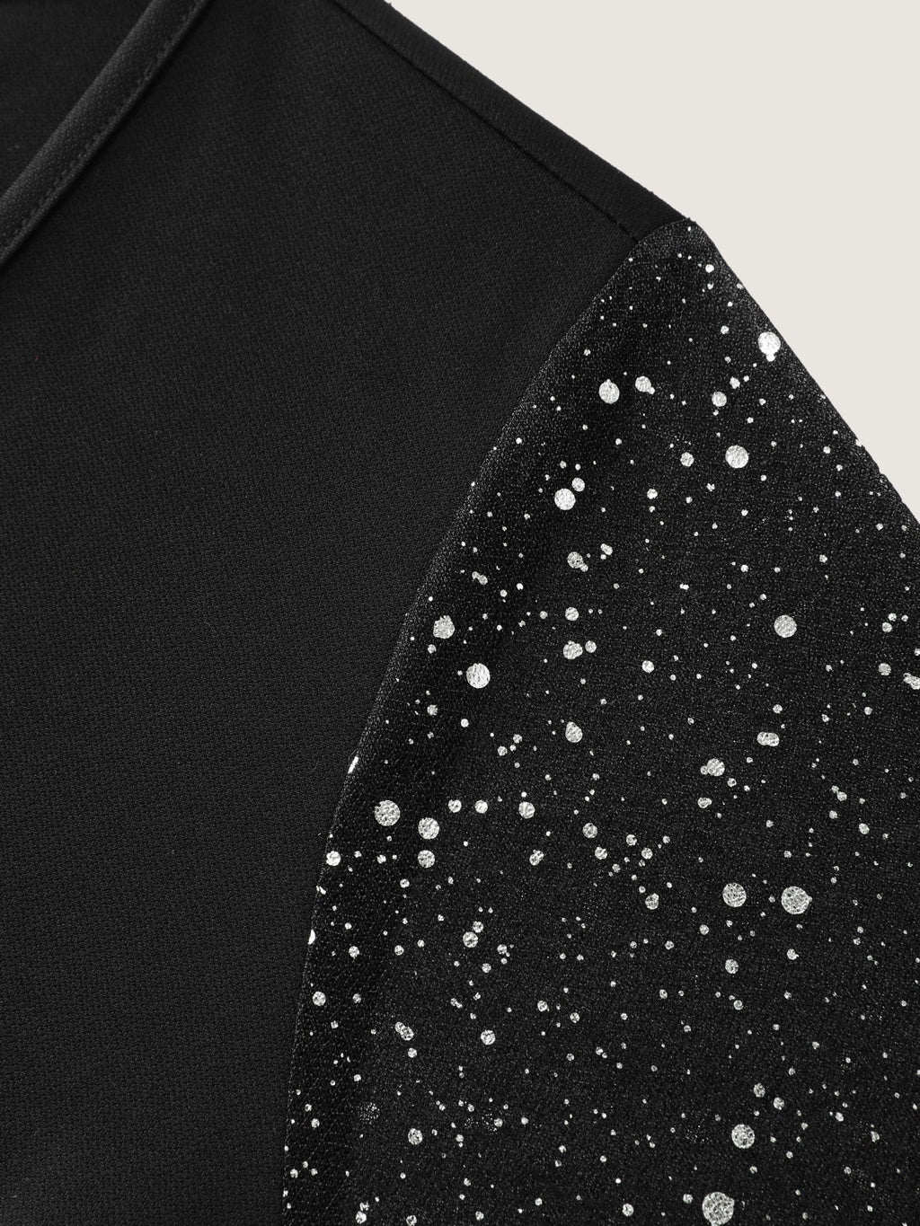 Shimmery Sleeve Knotted Hem Blouse