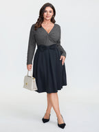 Stretchy Cross Neck Cutout Ribbed Knit Top