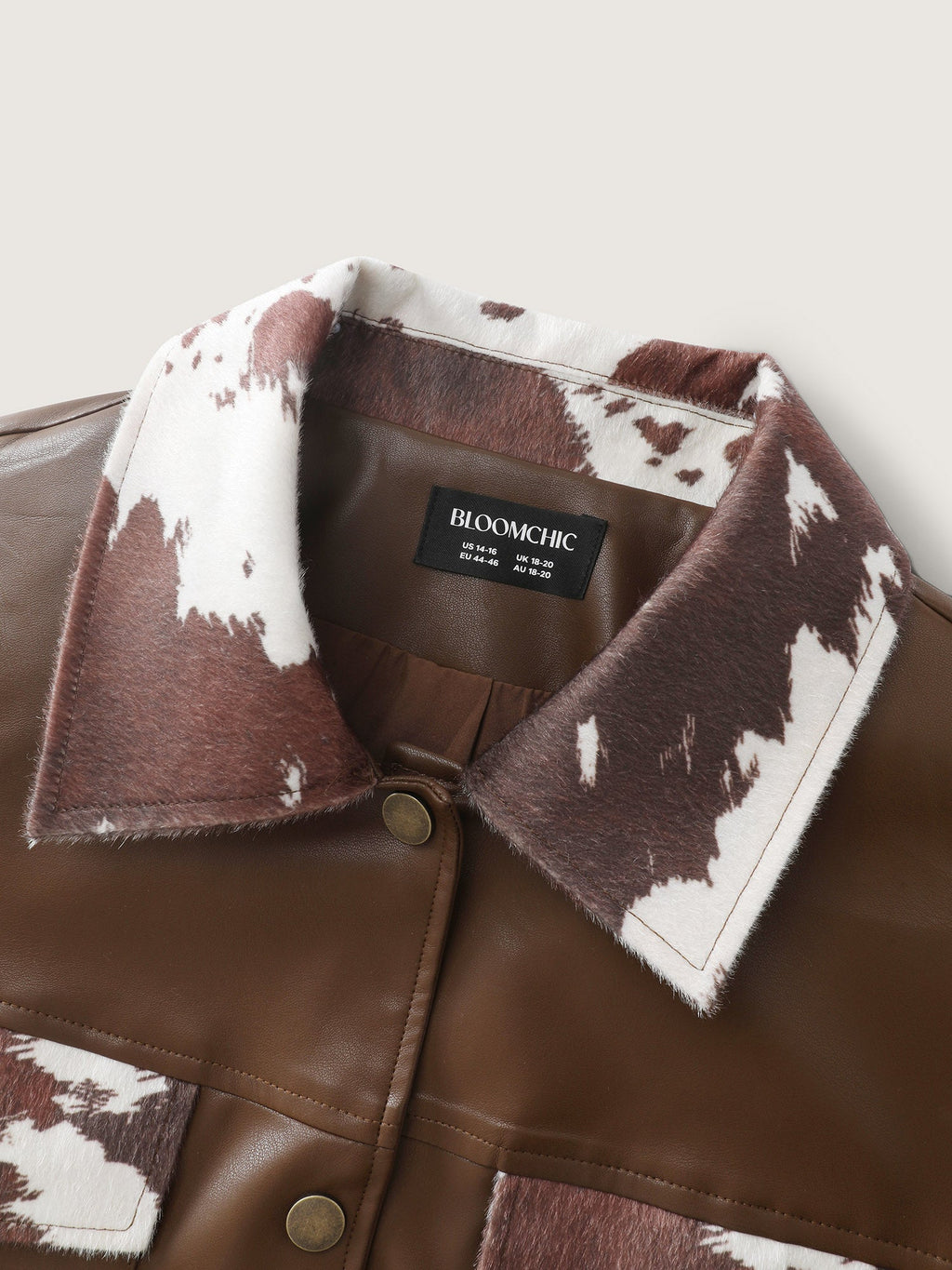 Animal Pattern Button-Down Jacket