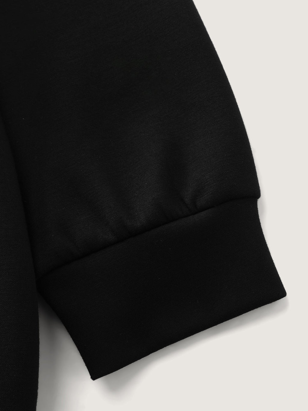 Rhinestone Relaxed-Fit Round Neck Sweatshirt