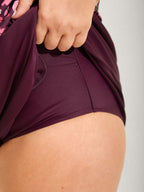 Floral Print Keyhole Pockets Swim Romper