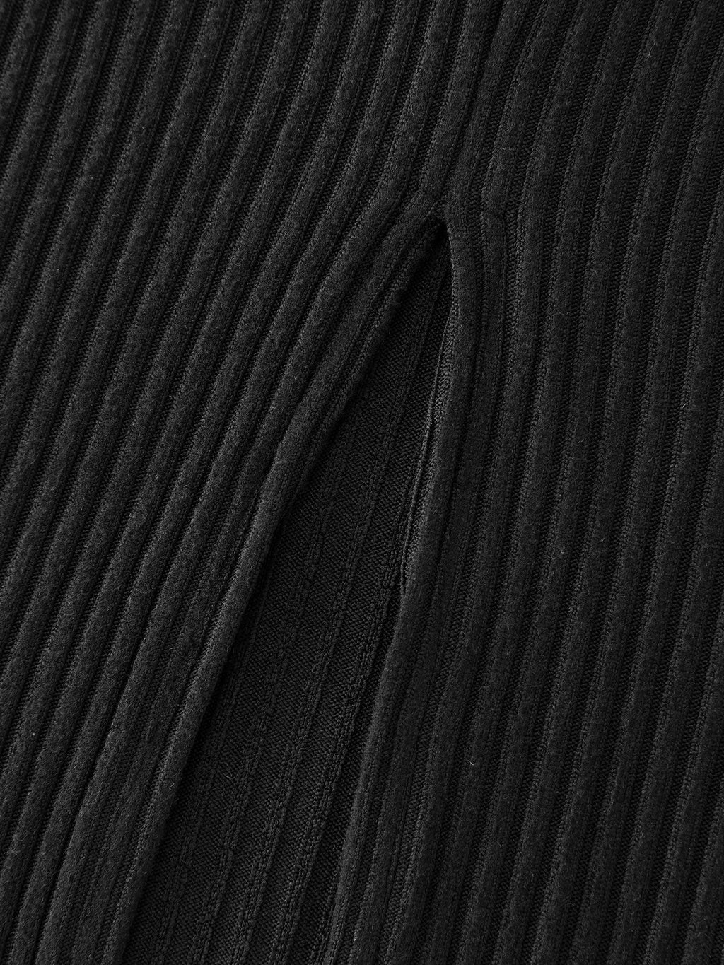 Stretchy Round Neck Lace-Up Midi Dress