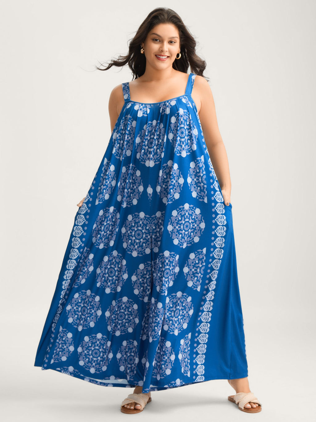 Sunkissed Stretchy Adjustable Strap Jumpsuit