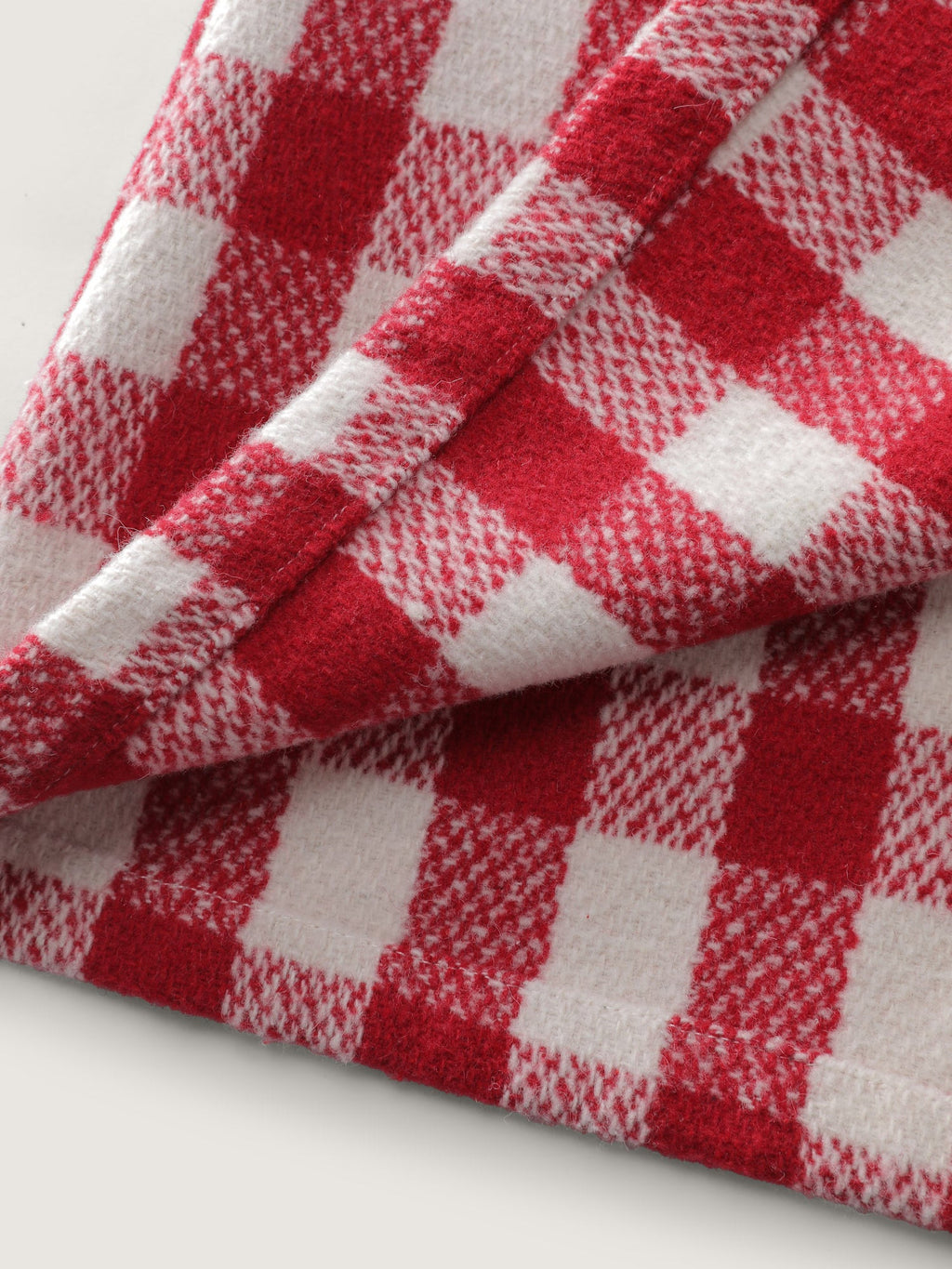 Gingham Doll Collar Pockets Coat