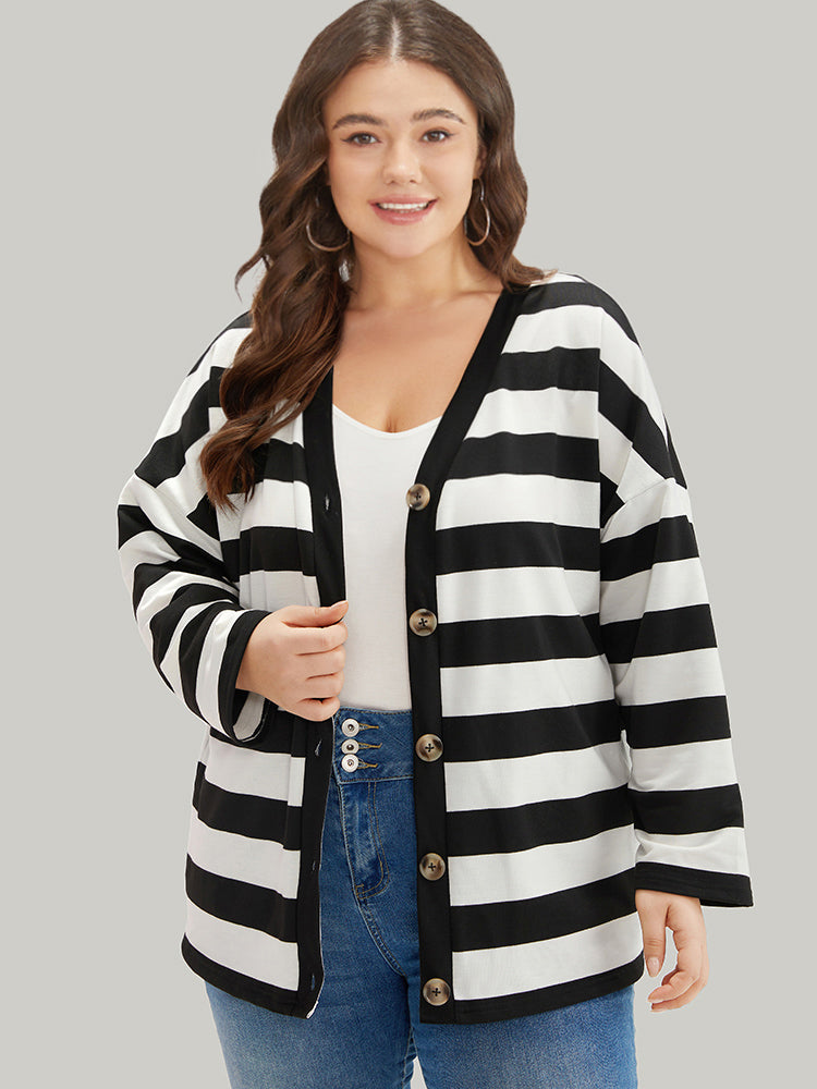 Halloween Striped Button Through Jacket
