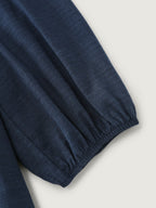 Floral Lace Cut-Out Shirred Midi Dress