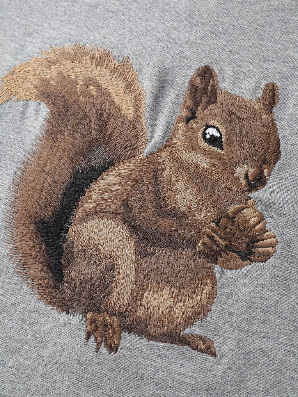 Supersoft Squirrel Embroidered Sweatshirt