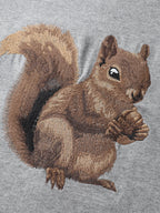 Supersoft Squirrel Embroidered Sweatshirt