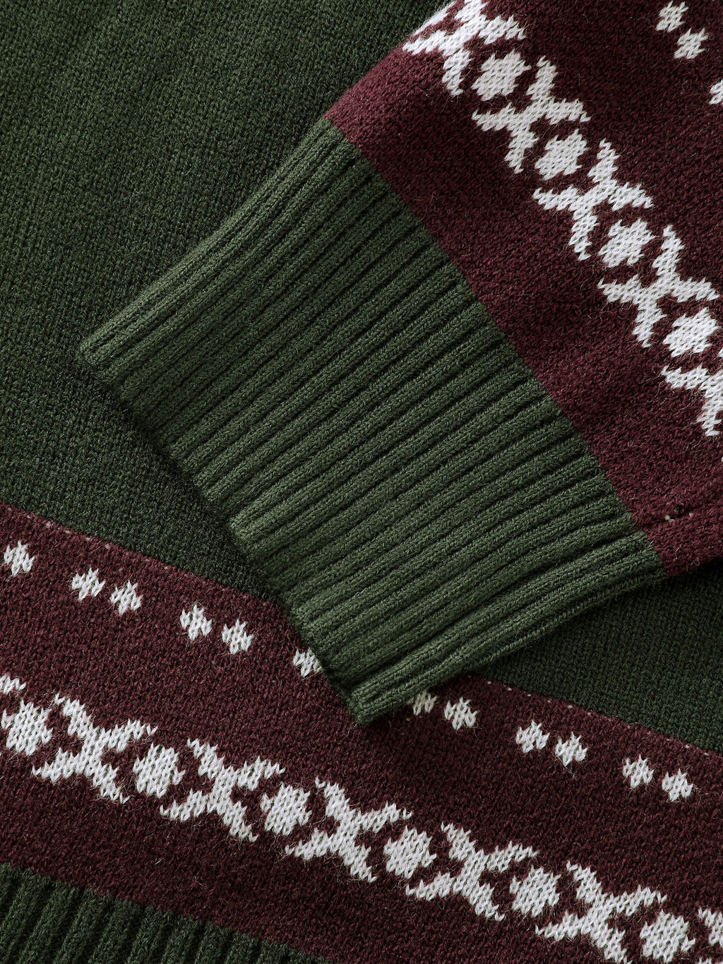 Fox Fair-Isle Jacquard Knit Cardigan