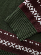 Fox Fair-Isle Jacquard Knit Cardigan