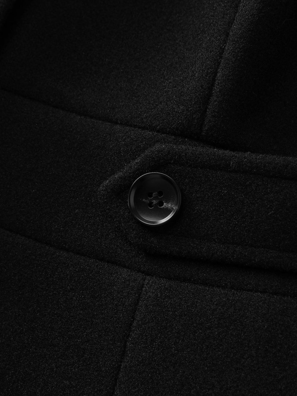 Notched Collar Cinched Waist Coat