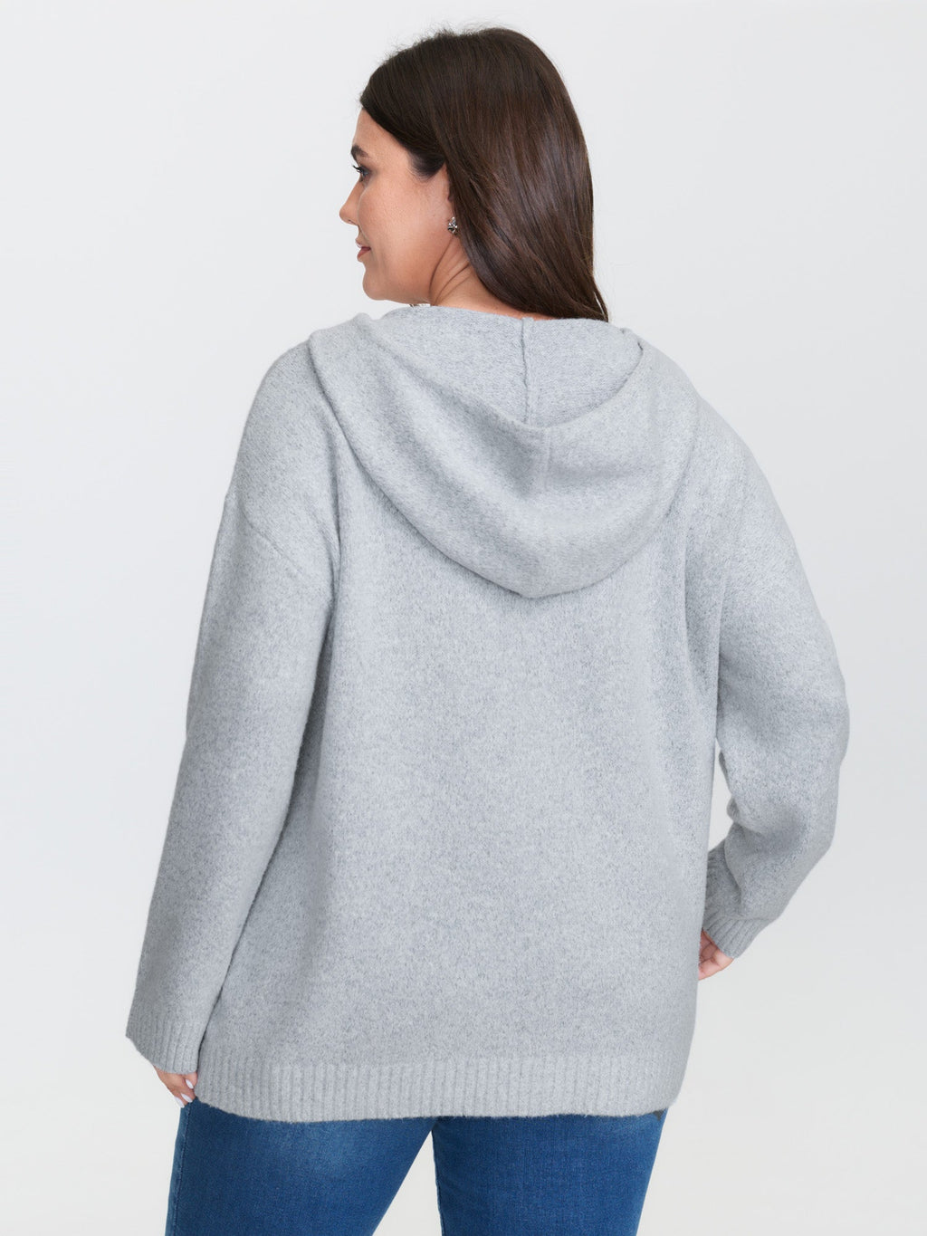 Textured Super Stretchy Hooded Pullover