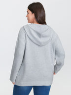 Textured Super Stretchy Hooded Pullover