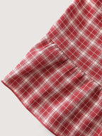 Gingham Ruffled Hem Loungewear Set